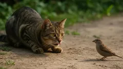 Vain saalistajille tunnettu signaali: miksi kissat alkavat nakutella nähdessään saalista